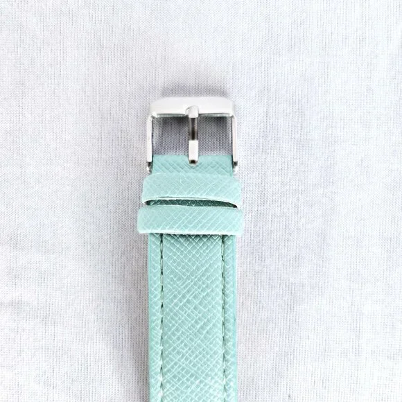 L & Co. Rhinestone Watch | Seafoam Green Band | Silver Crystal Bezel | NWOT - Picture 8 of 15